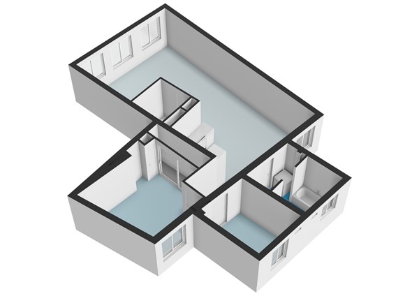 Floor plan - Gerard Doustraat 15-1, 1072 VJ Amsterdam 